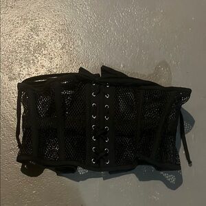Black Mesh Corset Belt